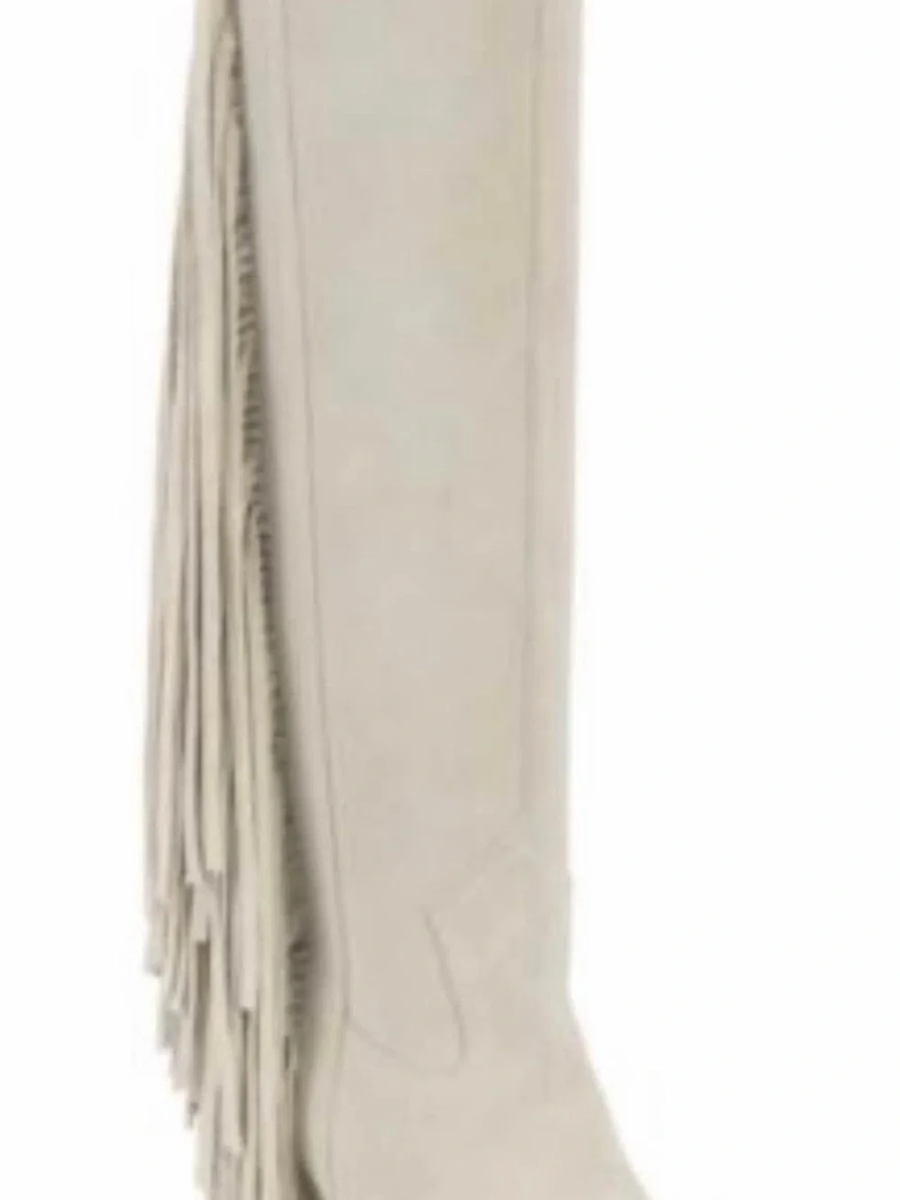 Vince Camuto Light Beige Fringe Over-the-Knee Boot